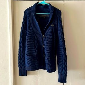 Coach Navy Blue Cardigan